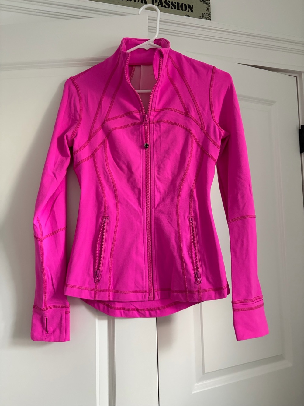 lululemon athletica Bright Pink Zip-Up Utility Jacket